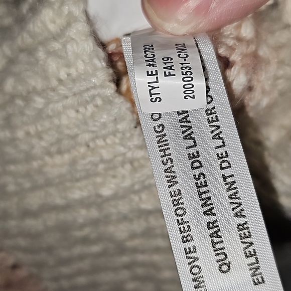 Madewell x J Crew from Nordstrom Chunky Sweater XS Orange/Blue/ VGUC - Picture 7 of 12